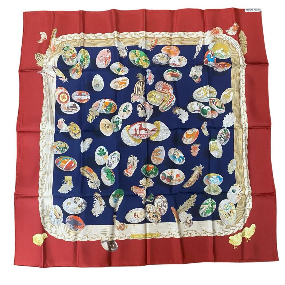 HERMES Authentic Black Scarf - Picture 2 of 6